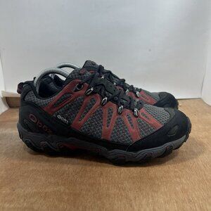 Oboz Sawtooth Low Hiking Shoes Men's Size 8 Red Black